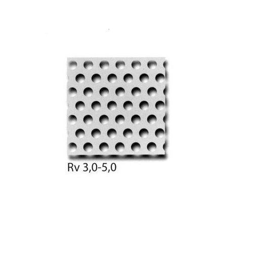 Lamiera perforata in alluminio RV3-5 + RV5-8 + RV10-15 I pannelli possono essere tagliati a misura, dimensioni desiderate 100