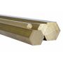 Ottone esagonale Ø5mm-40mm 6 lati 2.0401 CuZn33Pb3 Ms58 materiale pieno Evek GmbH - 2