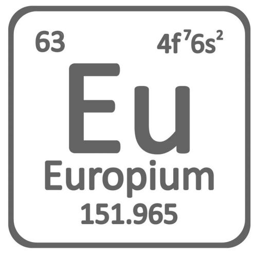Metallo di Europio 99,99% di purezza metallo Eu 63 elemento terre rare metalli rari