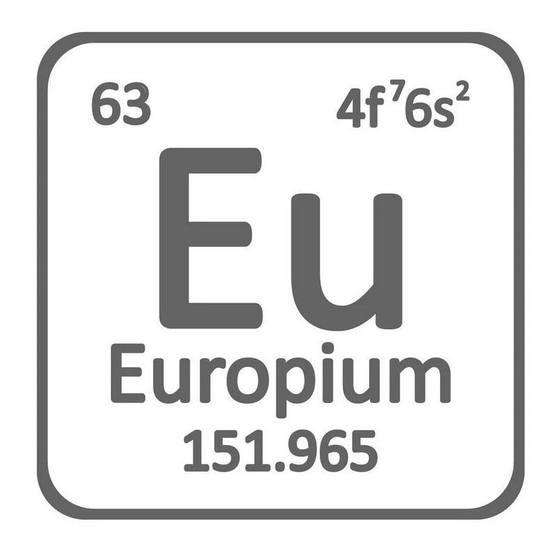 Metallo di Europio 99,99% di purezza metallo Eu 63 elemento terre rare metalli rari