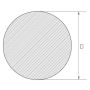 Asta in acciaio inossidabile 3mm-625mm 1.4404 AISI 316L barra rotonda