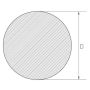 Barra in acciaio inox 16mm-200mm 1.4410 AISI 316L tondo pieno barra tonda profilo UNS S3275