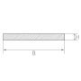 Striscia di lamiera in acciaio inossidabile 1.4301 barra piatta 20x0.5mm-90x1mm taglio striscia