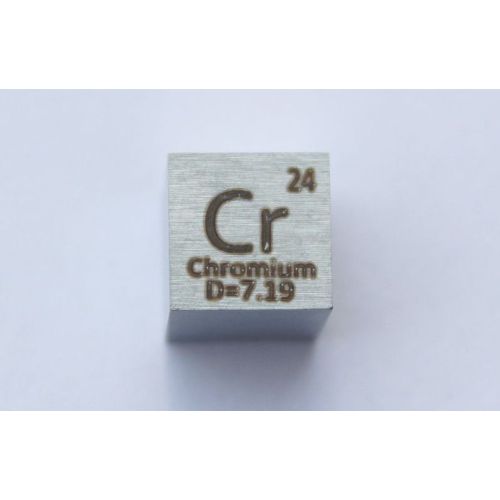 Cubo di metallo cromo Cr 10x10mm lucidato cubo di purezza 99,7%