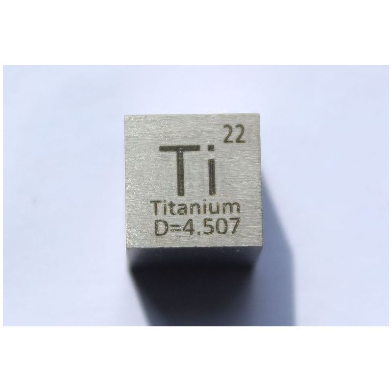 Cubo di metallo di titanio Ti 10x10mm lucidato cubo di purezza 99,5%