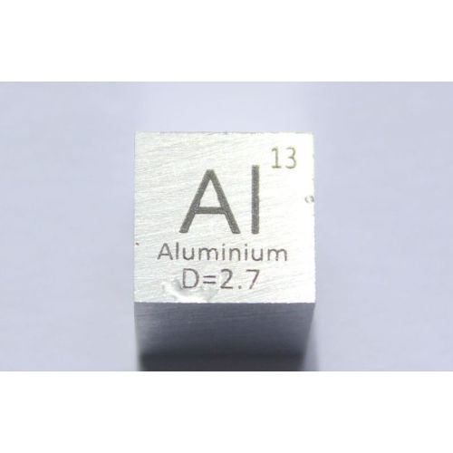 Alluminio Cubo di metallo Al 10x10mm lucidato cubo di purezza 99,99%