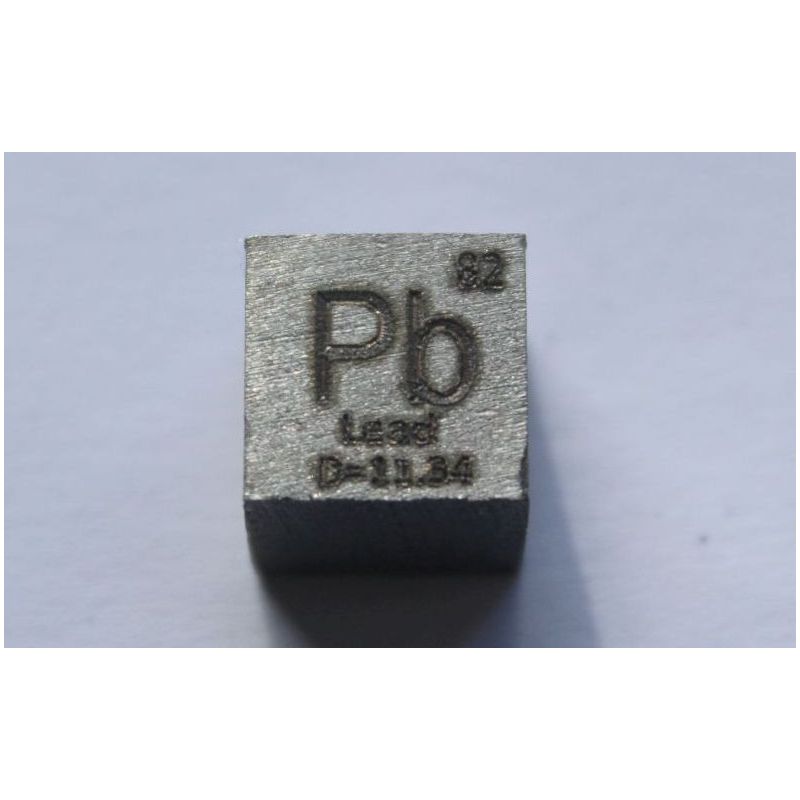 Cubo di metallo piombo Pb 10x10mm lucidato cubo di purezza 99,99%