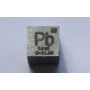 Cubo di piombo Pb metallo 10x10mm lucidato purezza 99,99%