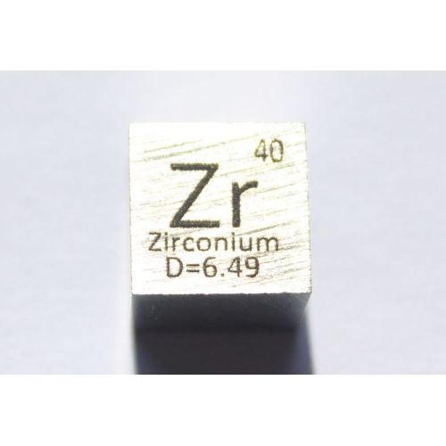 Zirconio Zr Cubo di metallo 10x10mm lucidato purezza 99,2% cubo