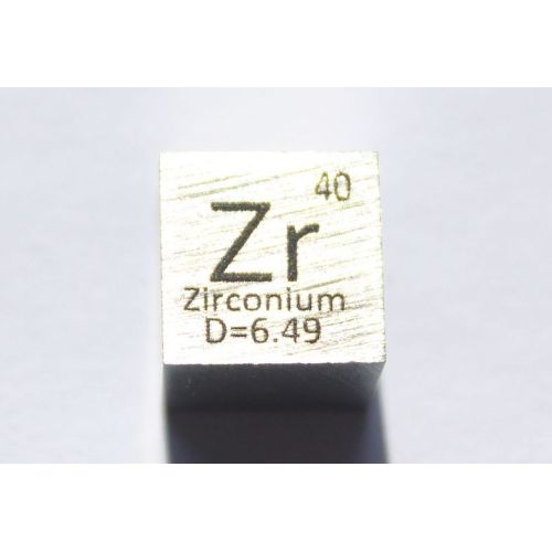 Cubo di zirconio Zr metal 10x10mm lucidato cubo di purezza 99,2%