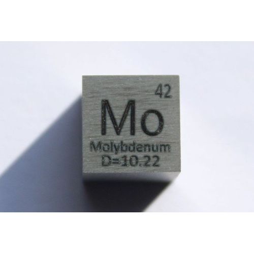 Cubo di metallo molibdeno Mo 10x10mm lucidato purezza 99,95% cubo