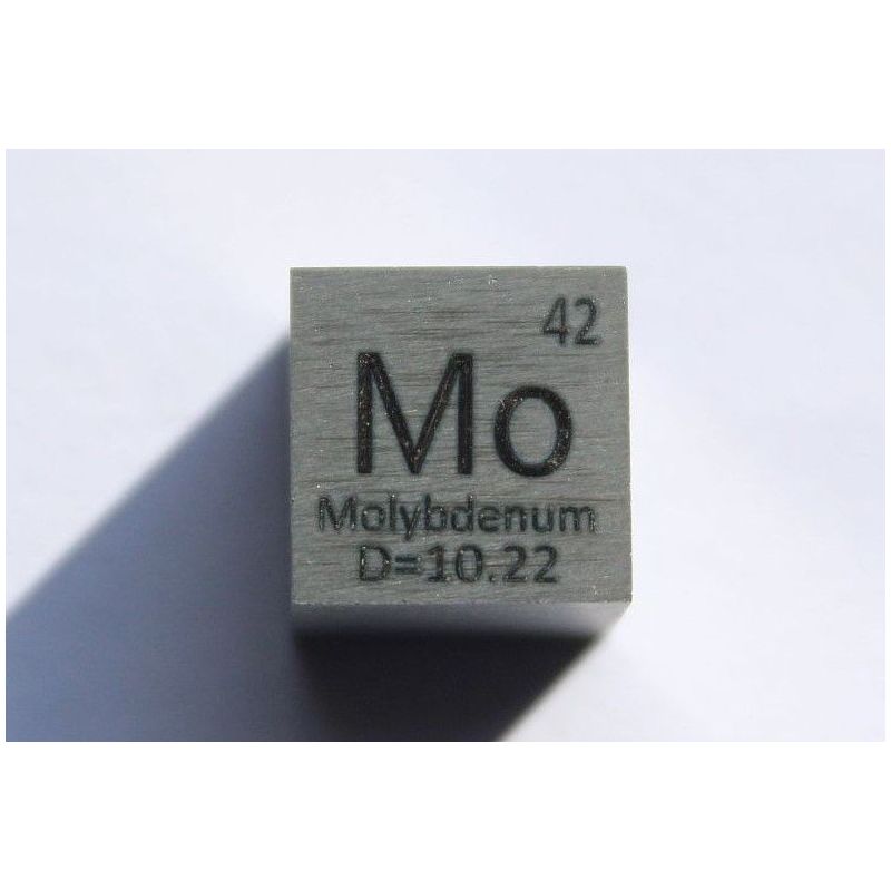 Molibdeno Mo cubo di metallo 10x10mm lucido 99,95% purezza cube