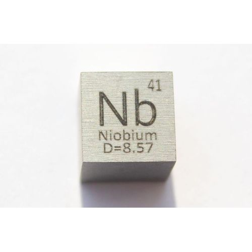 Niobio Nb Cubo Metallico 10x10mm lucidato 99,95% Purezza Cubo di niobio