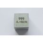 Cubo in metallo lucidato 10x10mm Purezza