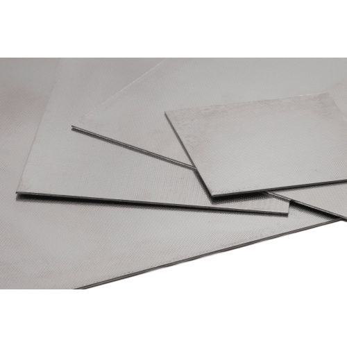 Lamiera in acciaio inox 1.4301 motivo lino V2A 0,5-1,5 mm lastre tagliate su misura 100-1000 mm