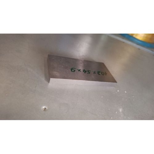 Piastra Wolfram 99,99% elemento 74 lastre 102x52x5-120x50x6 mm